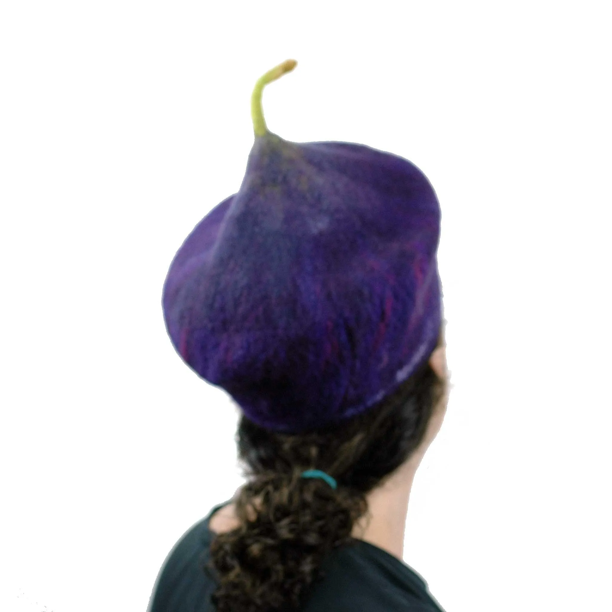 ~ Adopted ~  Purple Fig Felted Cap Small Size
