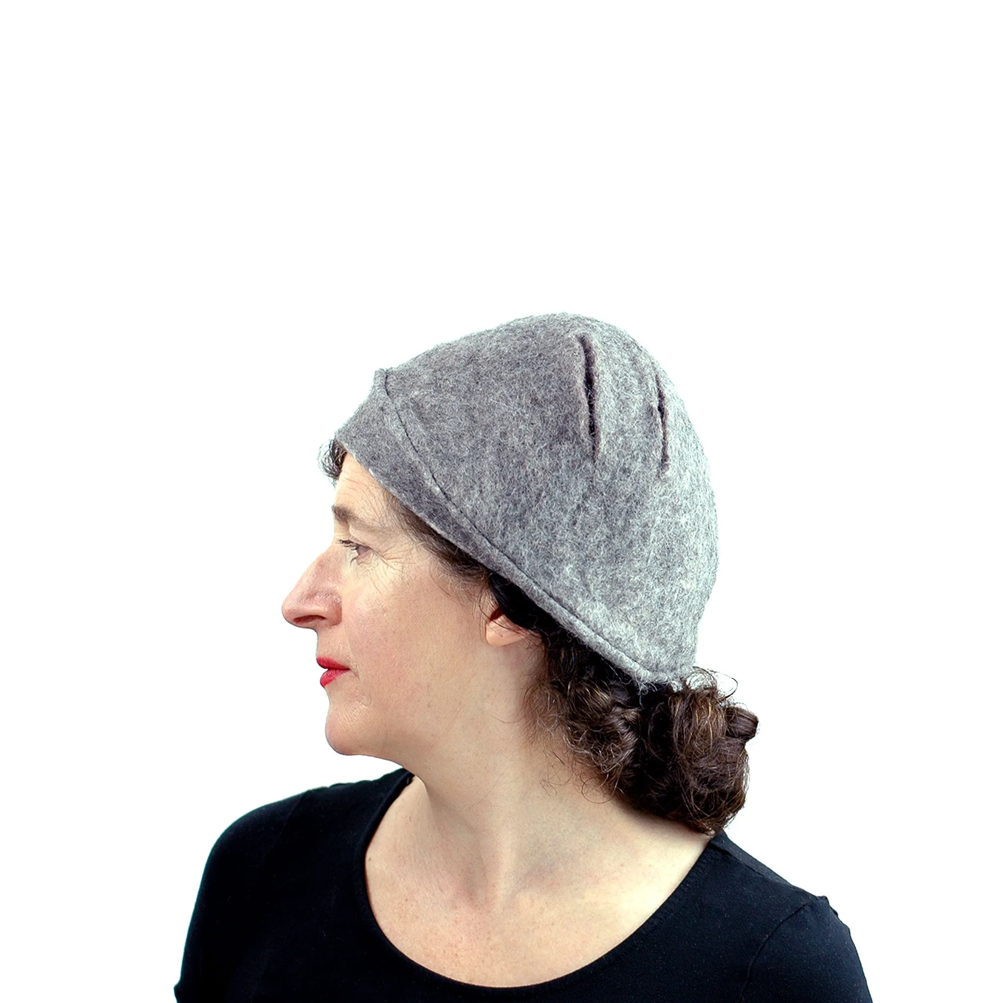 ~ Adopted ~ Simple Gray Gotland Wool Beret