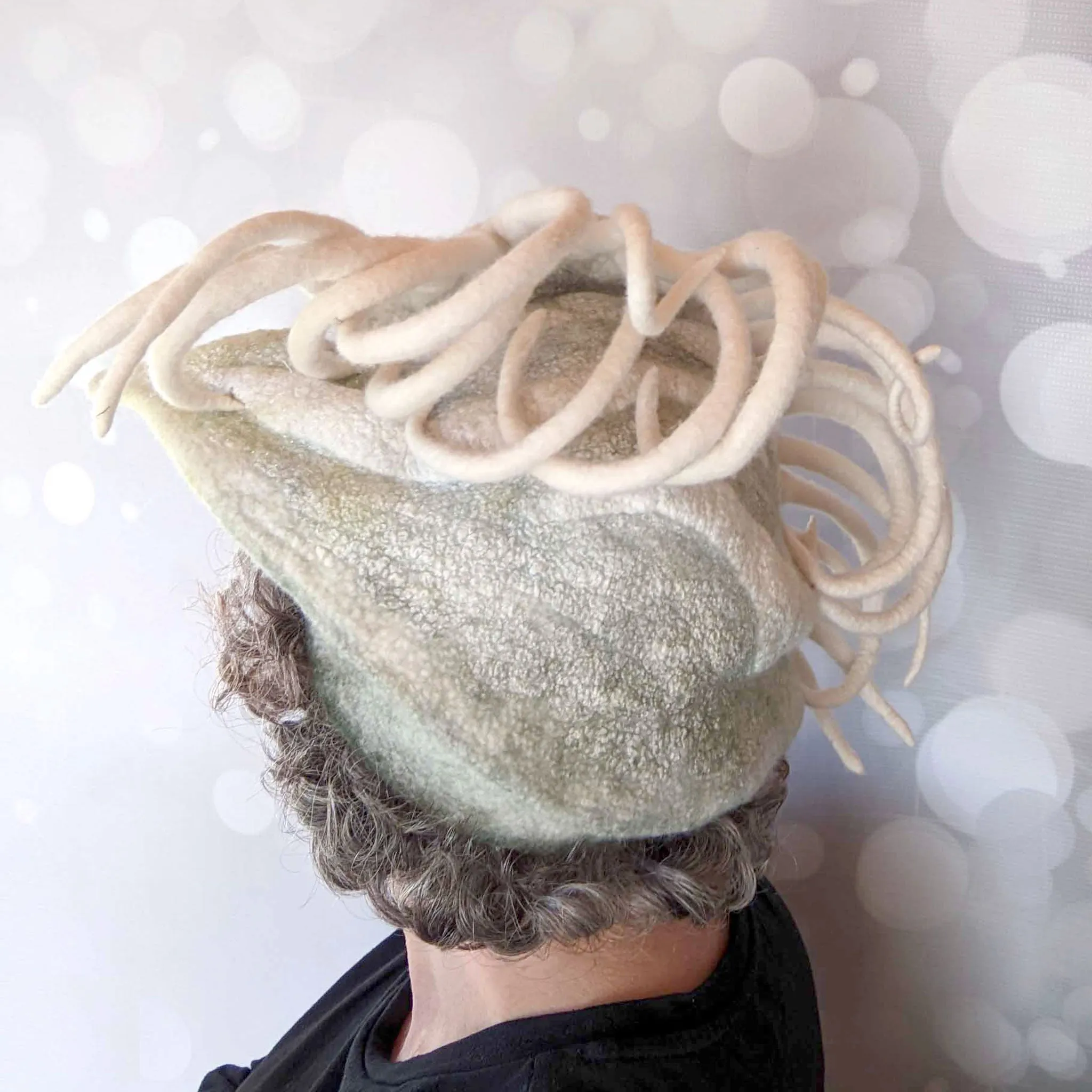 ~ Adopted ~ Surreal Sculptural Eye Wearable Art Fantasy Hat