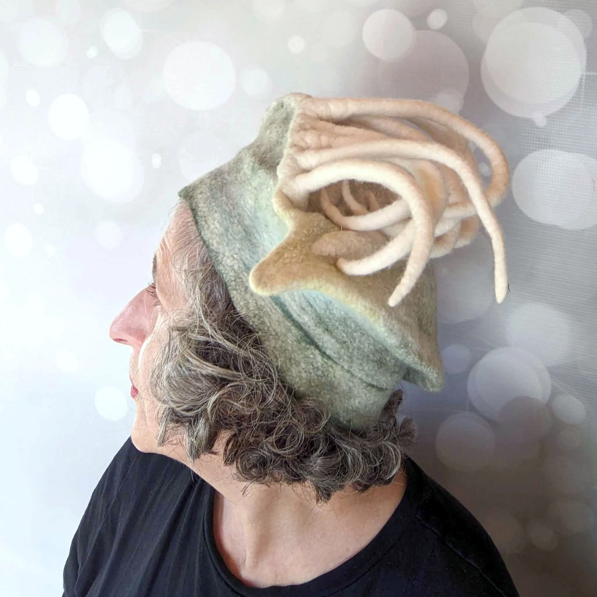 ~ Adopted ~ Surreal Sculptural Eye Wearable Art Fantasy Hat