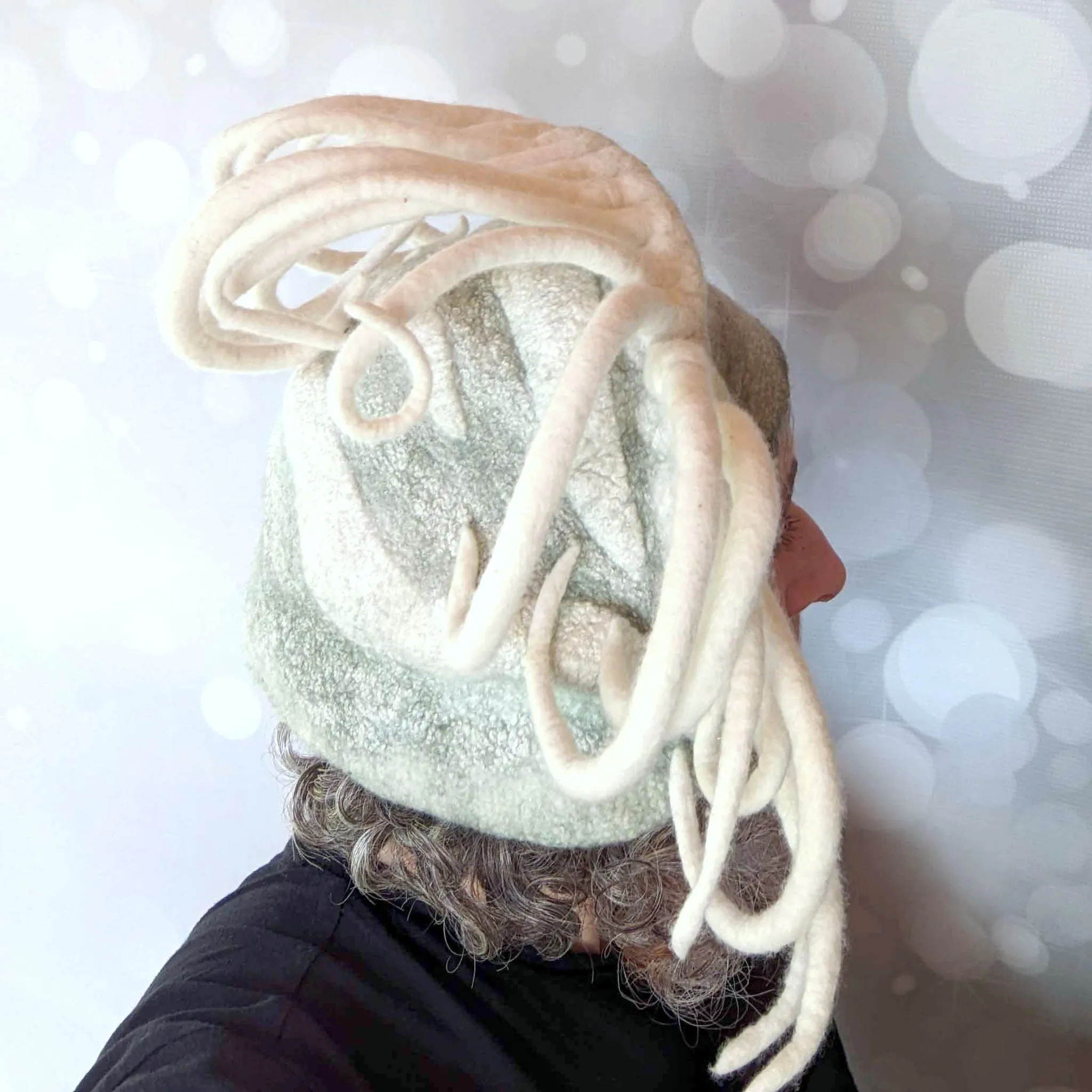 ~ Adopted ~ Surreal Sculptural Eye Wearable Art Fantasy Hat