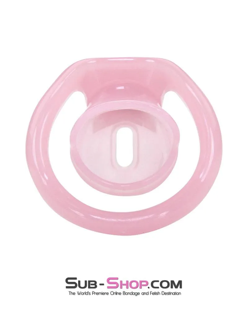 1581AR      Sissy Cuckold Mini Pink High Security Locking Male Chastity - MEGA Deal