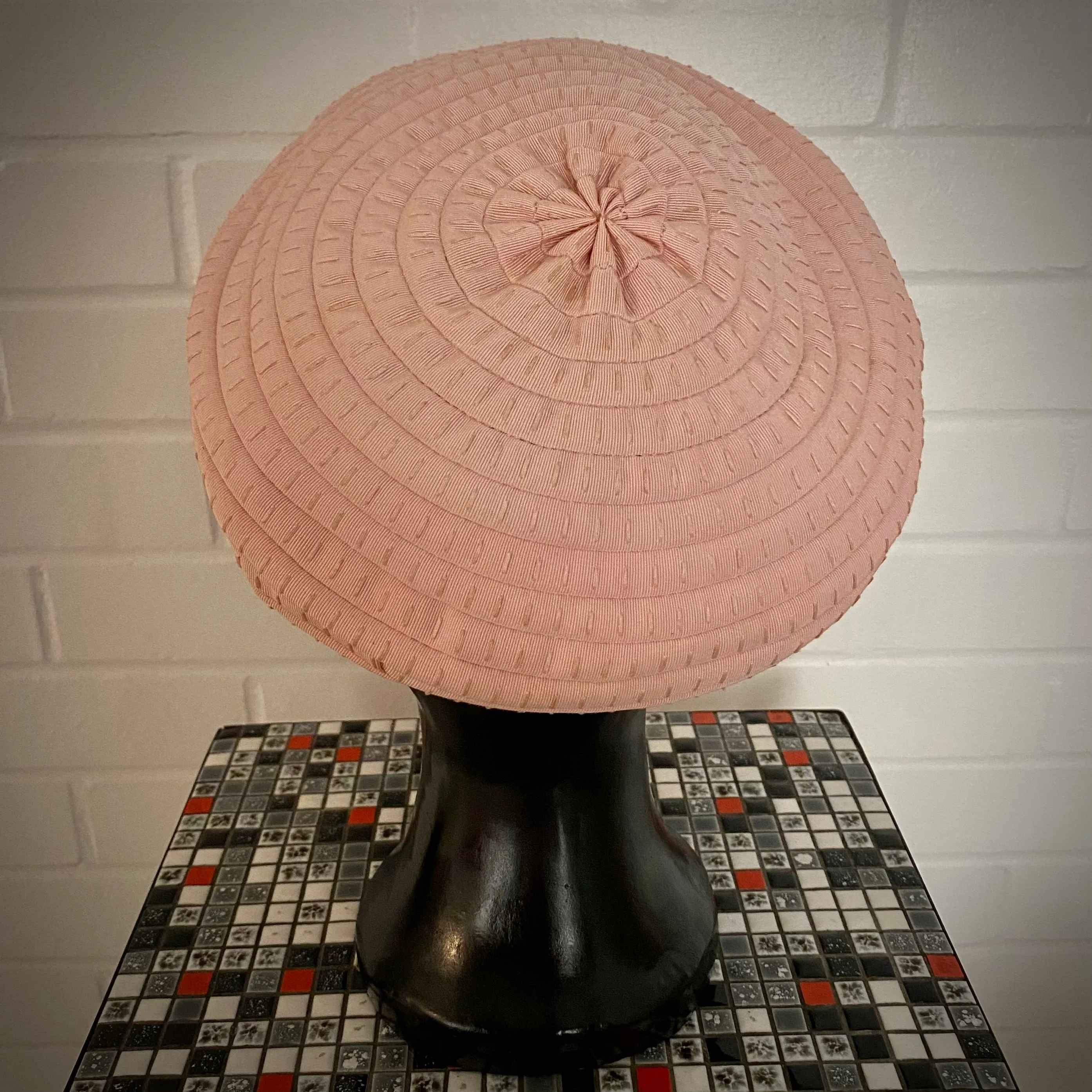 1950s Grosgrain Ribbon Beret Hat