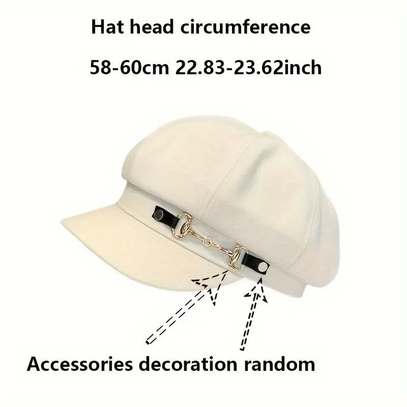 2-Pack Women’s Classic Berets – Elegant Black & White Embossed Hats