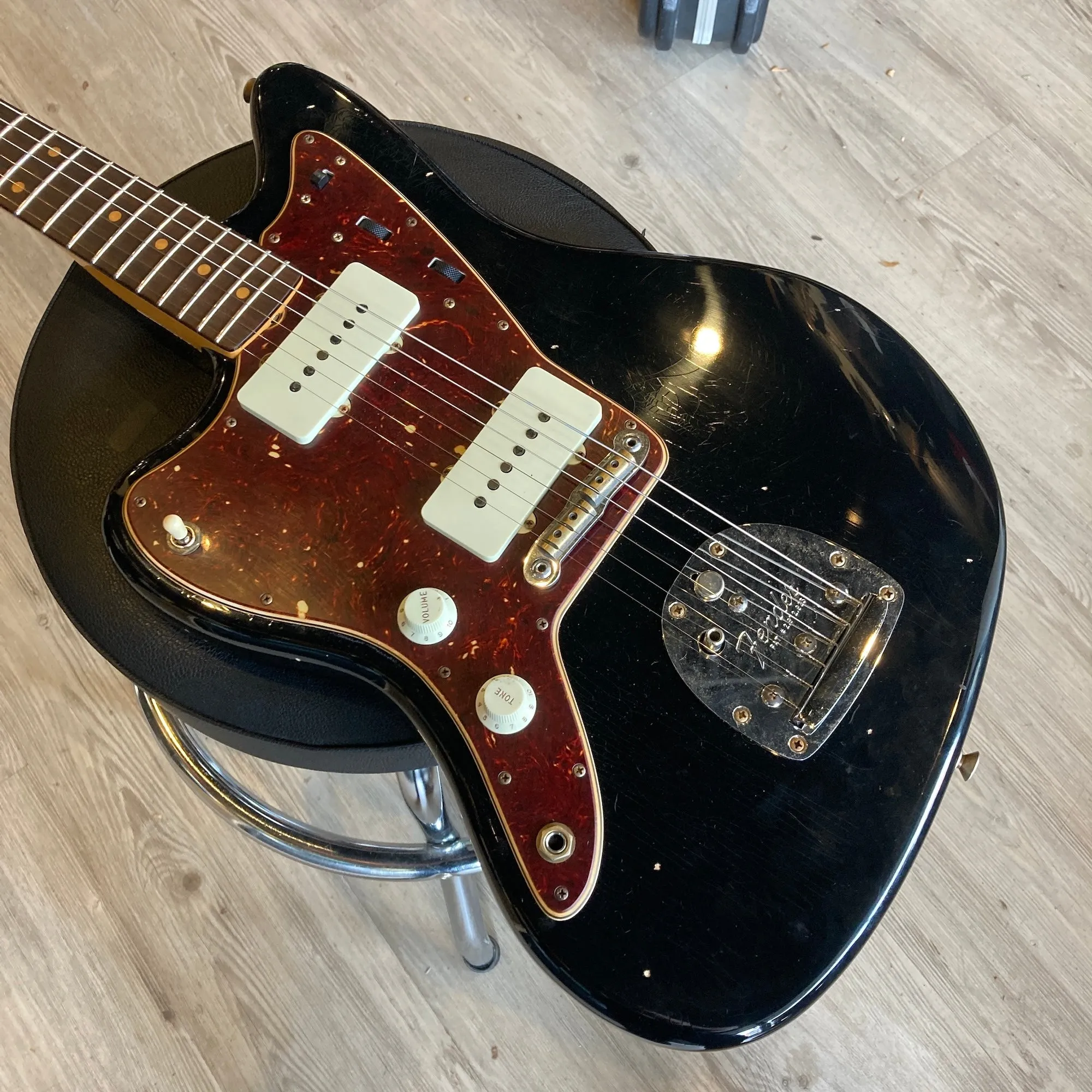 2022 Fender Custom Shop 1962 Jazzmaster - Black, Journeyman Relic - Left Handed