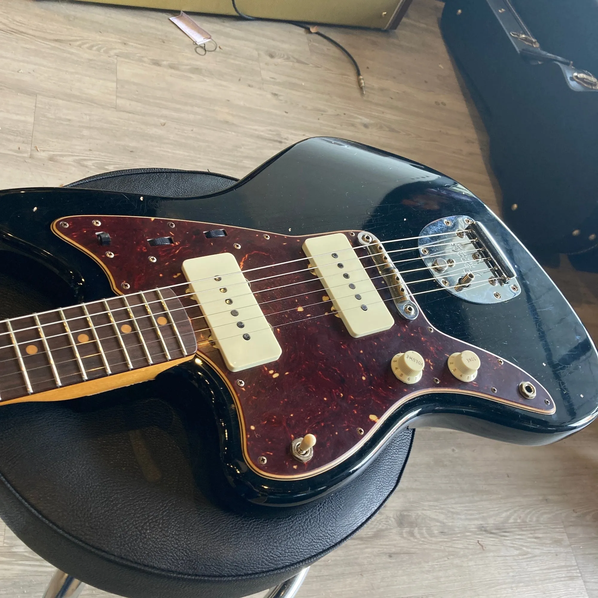 2022 Fender Custom Shop 1962 Jazzmaster - Black, Journeyman Relic - Left Handed