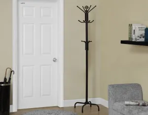 70"H BLACK METAL COAT RACK