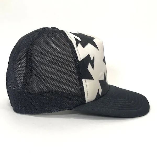 A Bathing Ape Bape Sta Logo Mesh Trucker Cap Black
