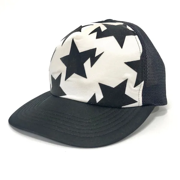 A Bathing Ape Bape Sta Logo Mesh Trucker Cap Black