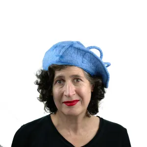 ~Adopted~ Light Blue Curlicue Beret