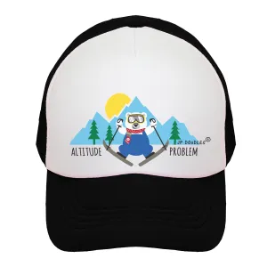 Altitude Problem Skier Kids Trucker Hat