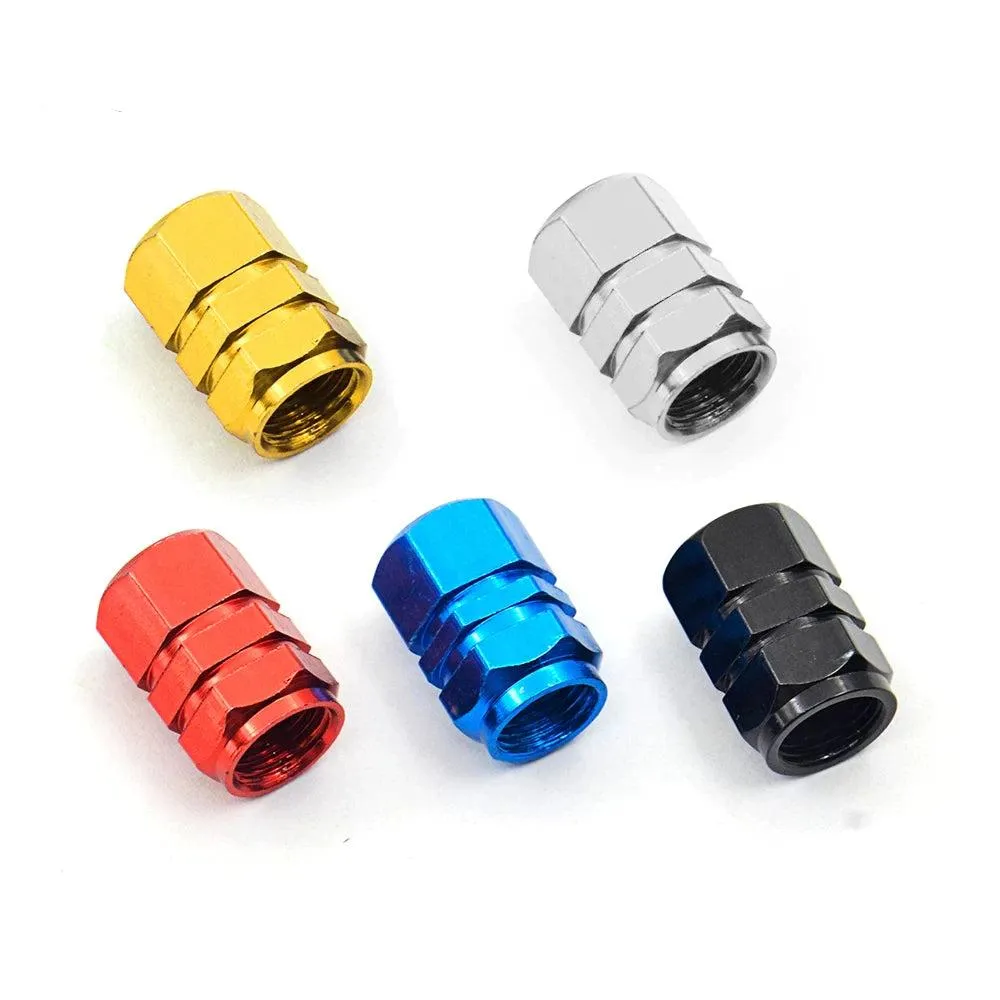 Aluminum Wheel Valve Caps (Blue)