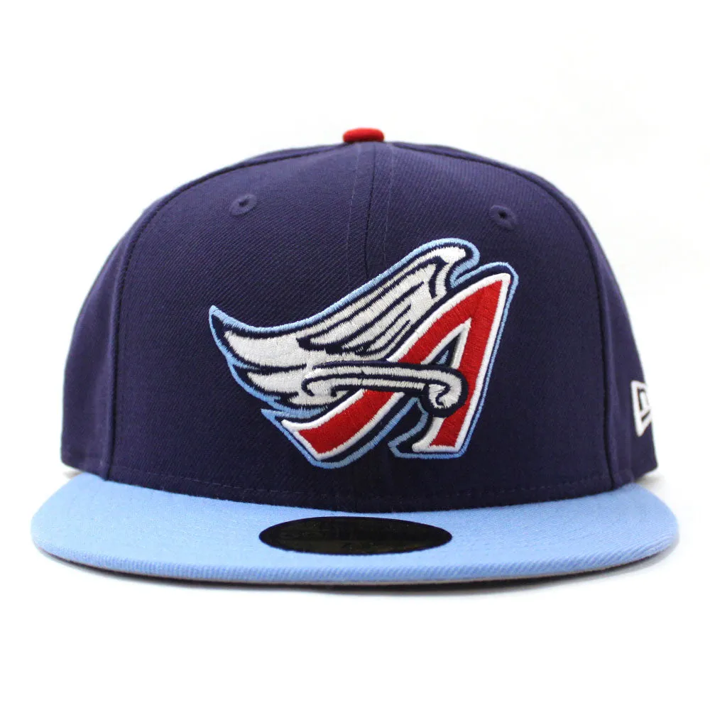 Anaheim Angels New Era 59Fifty Fitted Hat (90 Retro Gray Under Brim)