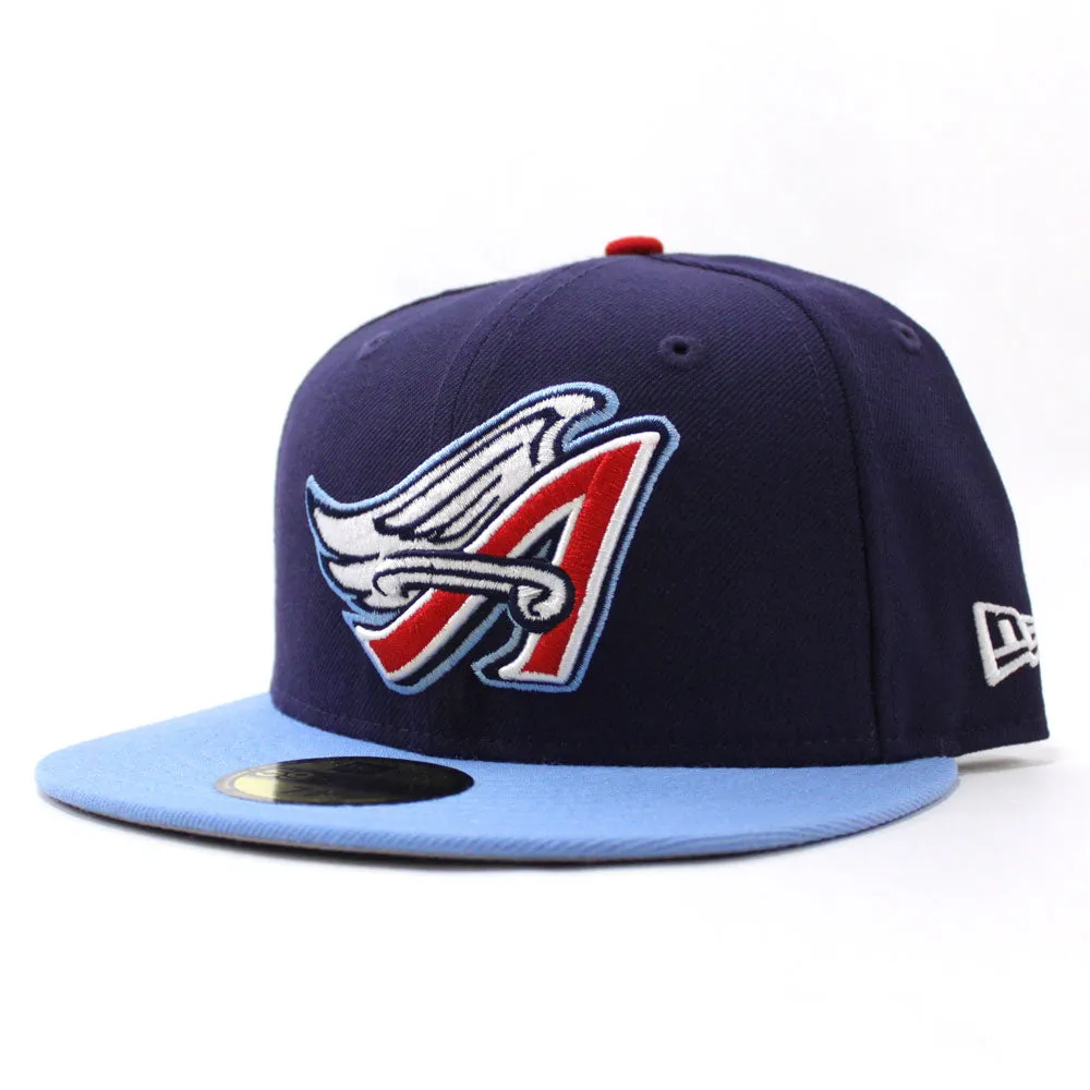 Anaheim Angels New Era 59Fifty Fitted Hat (90 Retro Gray Under Brim)