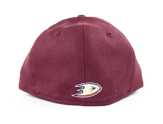 Anaheim Mighty Ducks New Era 59Fifty Fitted Hats (Maroon Gray Under Brim)