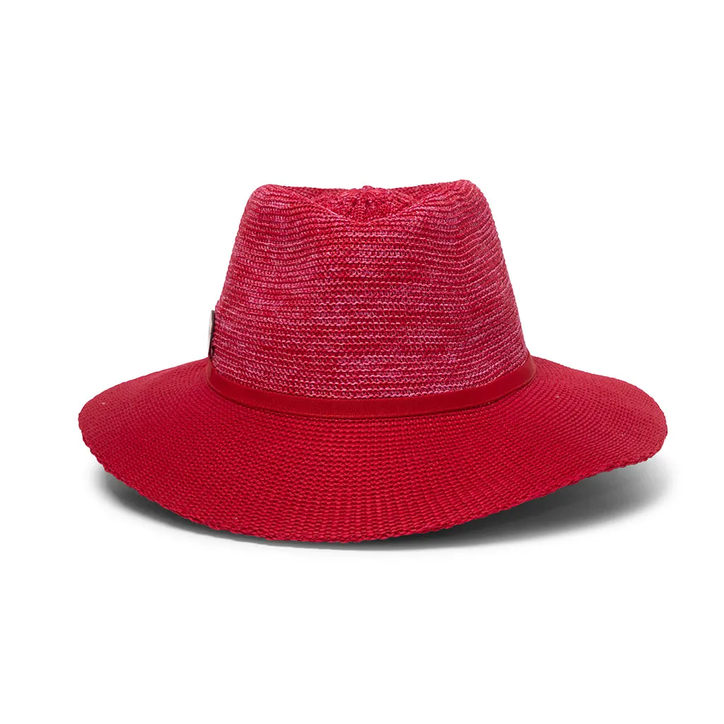 Aston Wash & Wear Fedora - Mixed Red