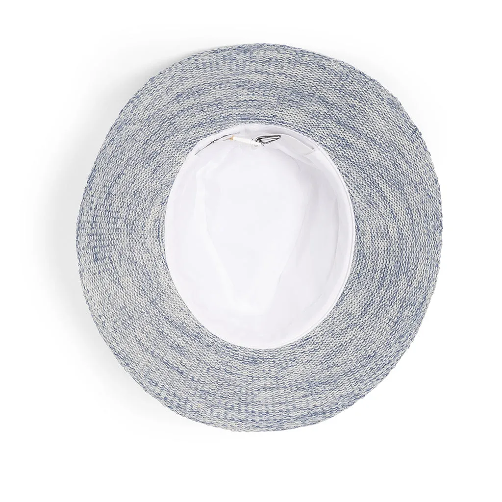 Aston Wash & Wear Fedora - White/Light Blue