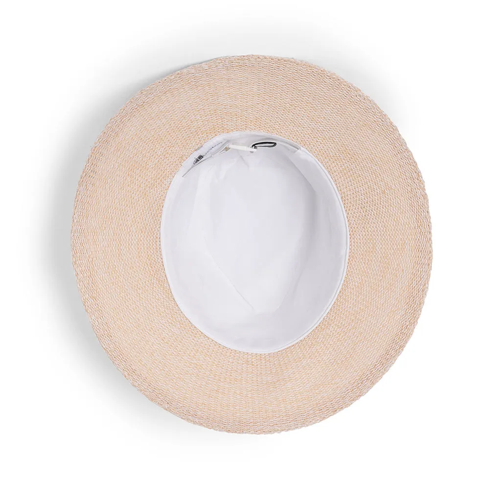 Aston Wash & Wear Fedora - White/Wheat