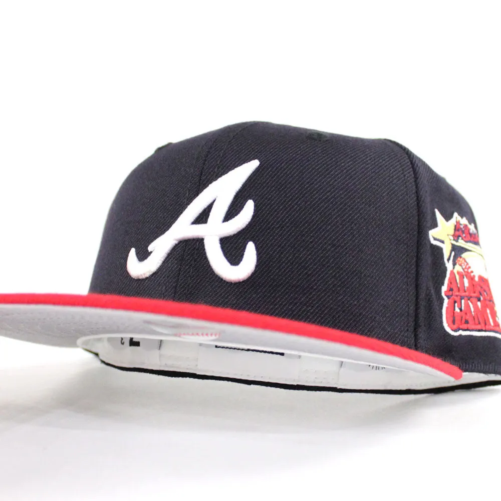 Atlanta Braves 2000 All Star Game New Era 59Fifty Fitted Hat (Navy Red Gray Under Brim)