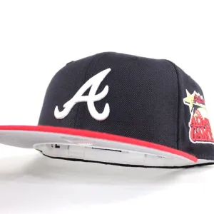 Atlanta Braves 2000 All Star Game New Era 59Fifty Fitted Hat (Navy Red Gray Under Brim)
