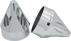 Avon Grips AXL-SPK-CH-78 Spike Axle Nut Covers - 7/8in. - Chrome