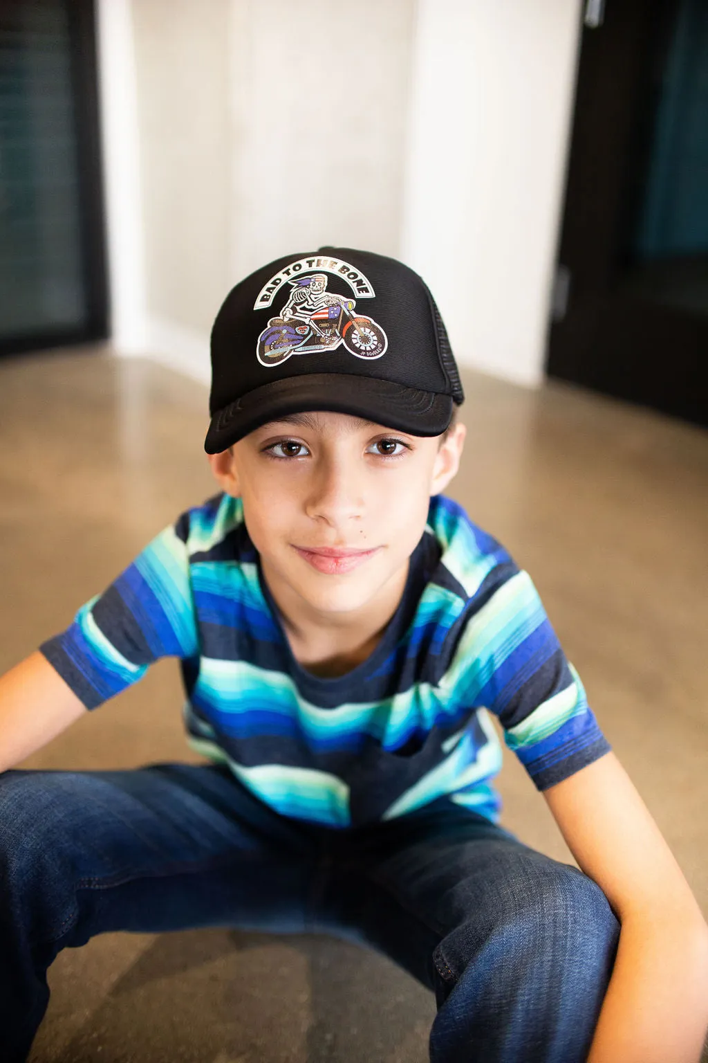 Bad to the Bone Kids Trucker Hat