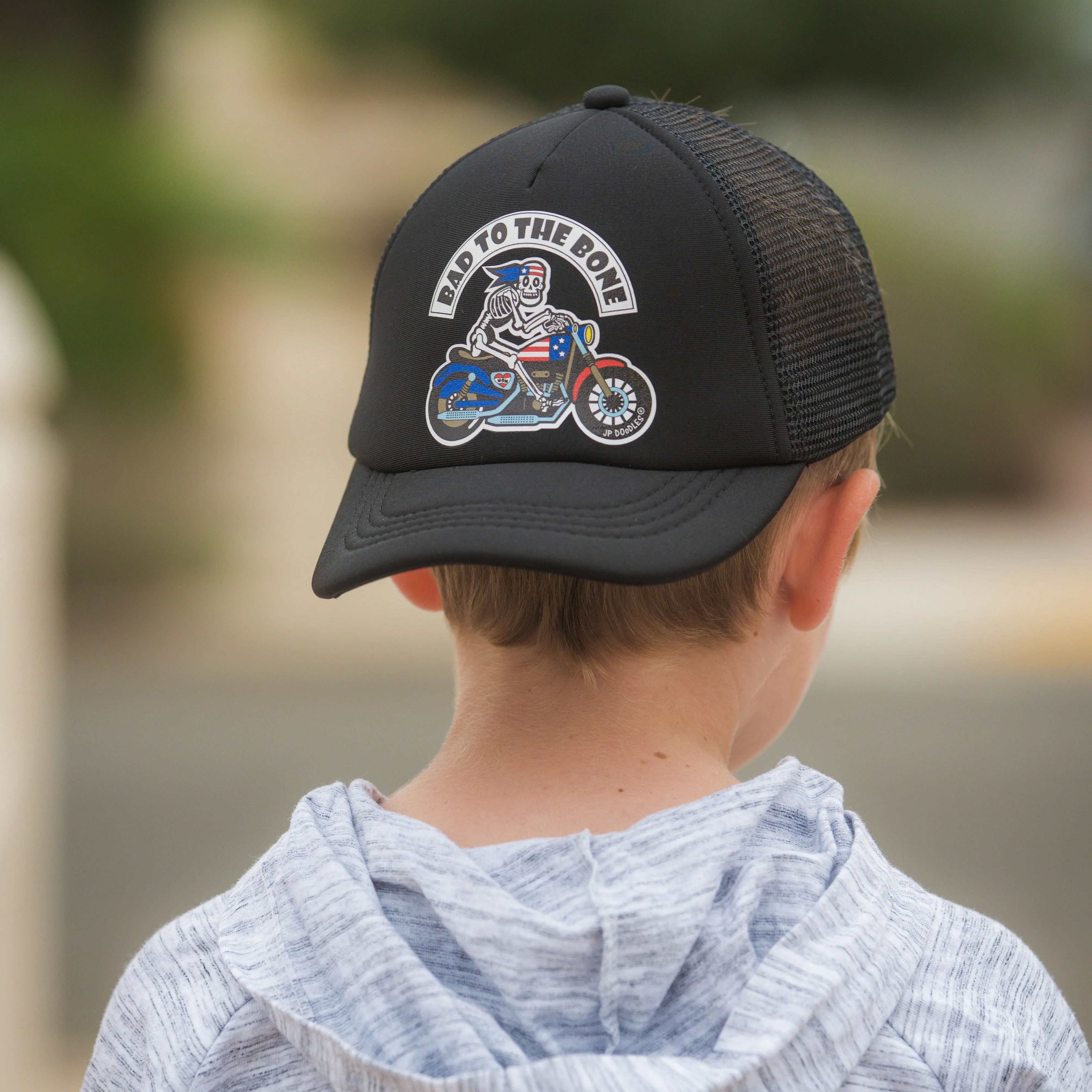 Bad to the Bone Kids Trucker Hat