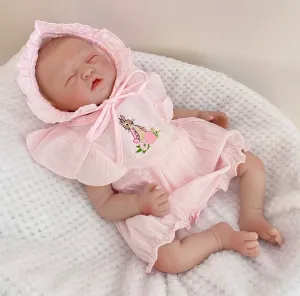Beatrix potter Flopsy Bunny Pink spanish style  Romper with  bonnet