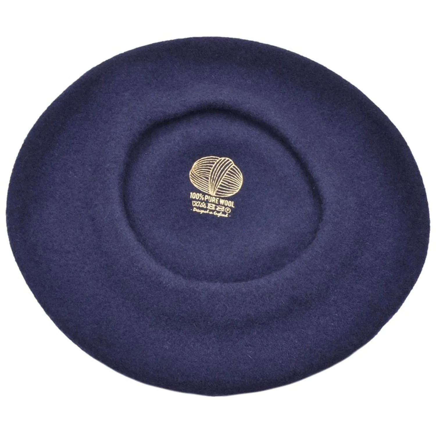 Beret Hats In Navy Blue 100% Wool- Maz