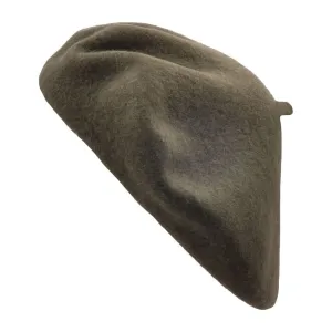 Beret Hats In Olive Green 100% Wool - Maz