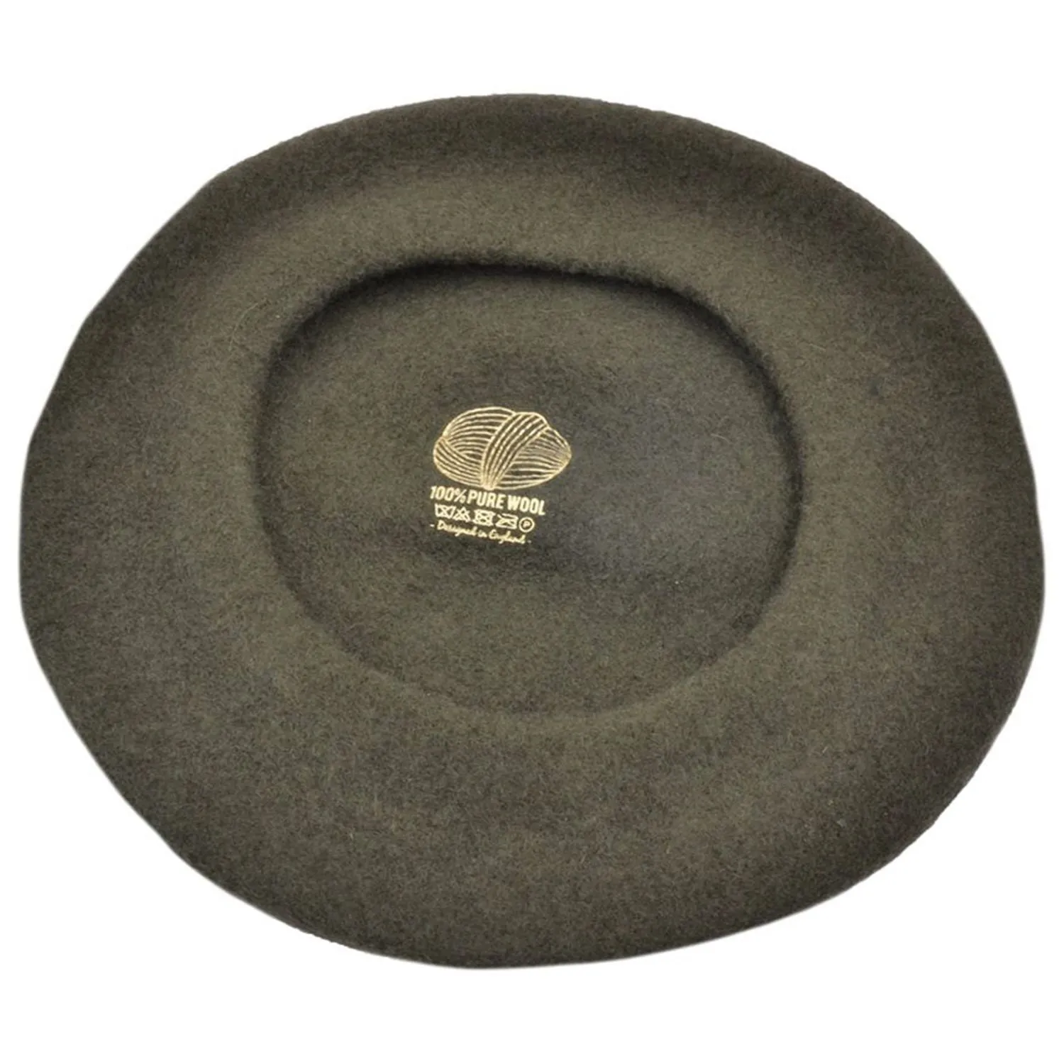 Beret Hats In Olive Green 100% Wool - Maz