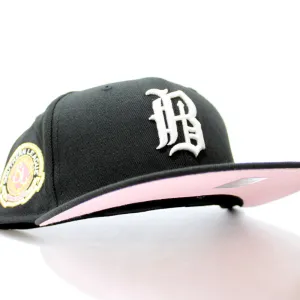 Birmingham Barons Southern League Patch New Era 59Fifty Fitted Hat (Black Pink Under Brim)