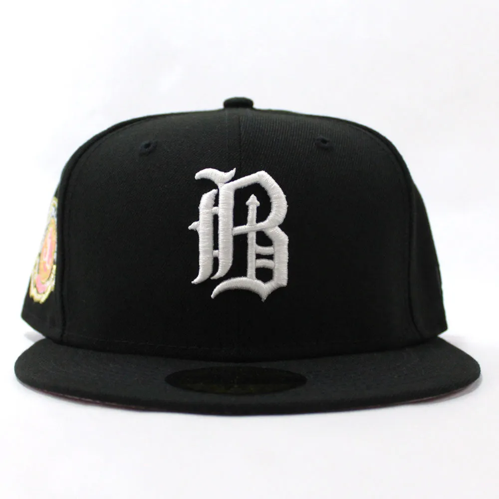 Birmingham Barons Southern League Patch New Era 59Fifty Fitted Hat (Black Pink Under Brim)
