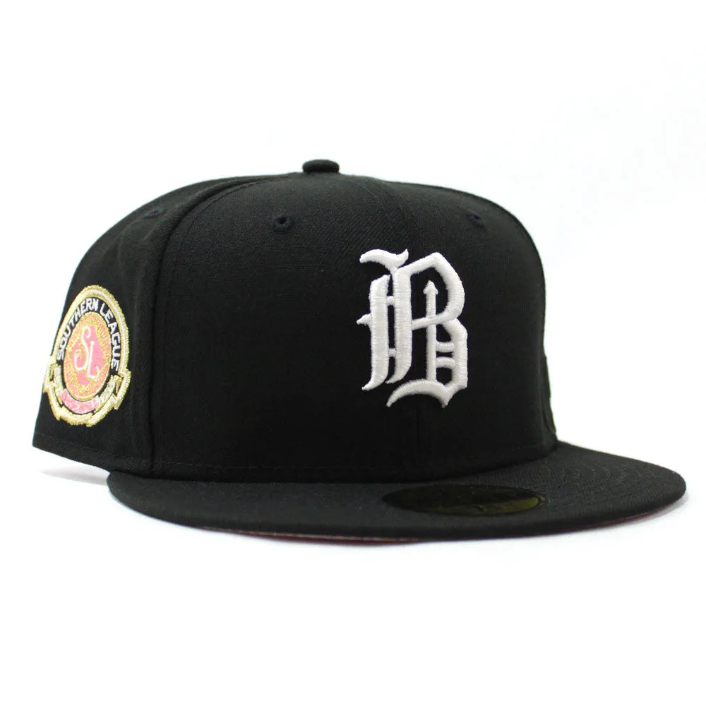 Birmingham Barons Southern League Patch New Era 59Fifty Fitted Hat (Black Pink Under Brim)