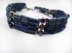 Blue Pearl Bracelet
