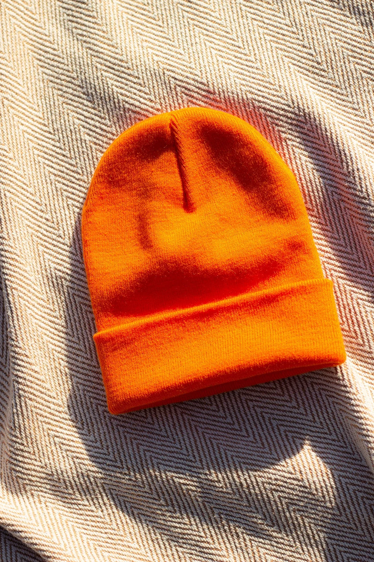 Bright Orange Beanie Hat