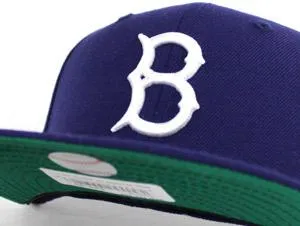 Brooklyn Dodgers New Era Fitted 59Fifty Hats (TEAM COLORS DARK ROYAL GREEN UNDER BRIM)