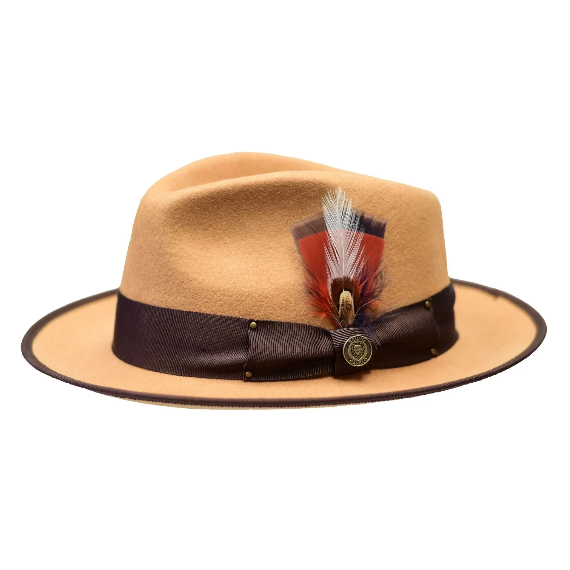 Bruno Capelo Lorenzo Pinch Front Wool Fedora