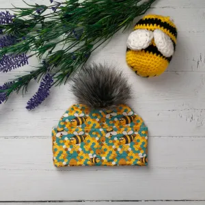 Busy Bees Pompom hat