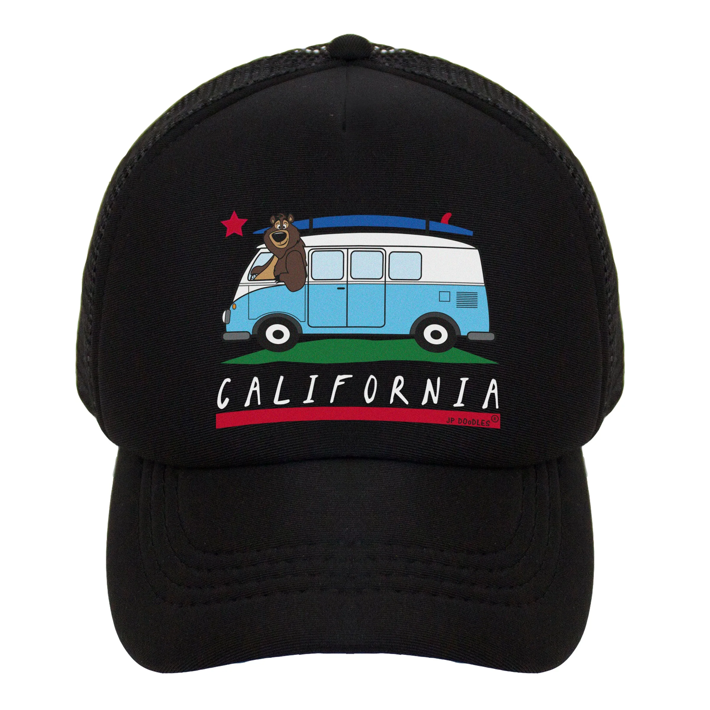 California Surfer Bus Kids Trucker Hat
