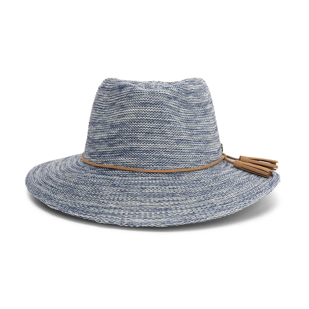 Caroline Wash & Wear Fedora - Mixed Blue