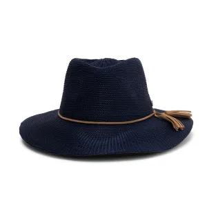 Caroline Wash & Wear Fedora - Navy