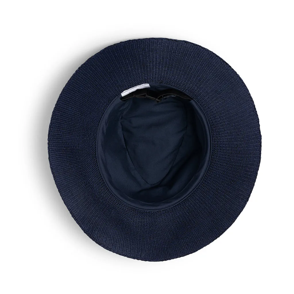 Caroline Wash & Wear Fedora - Navy