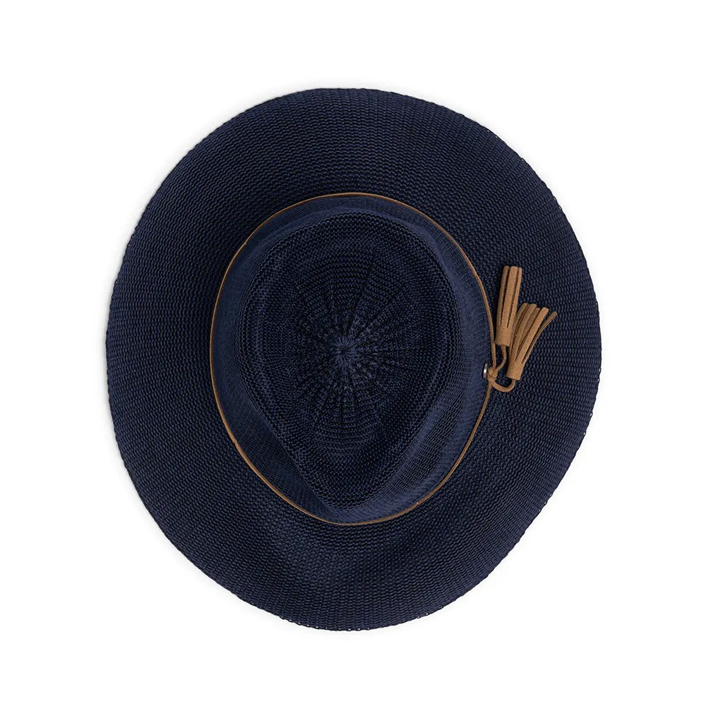 Caroline Wash & Wear Fedora - Navy