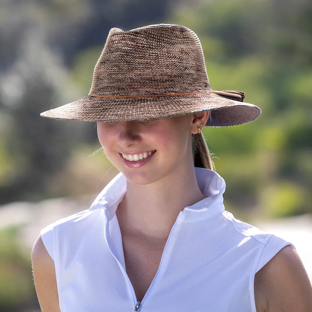 Caroline Wash & Wear Fedora - Suede