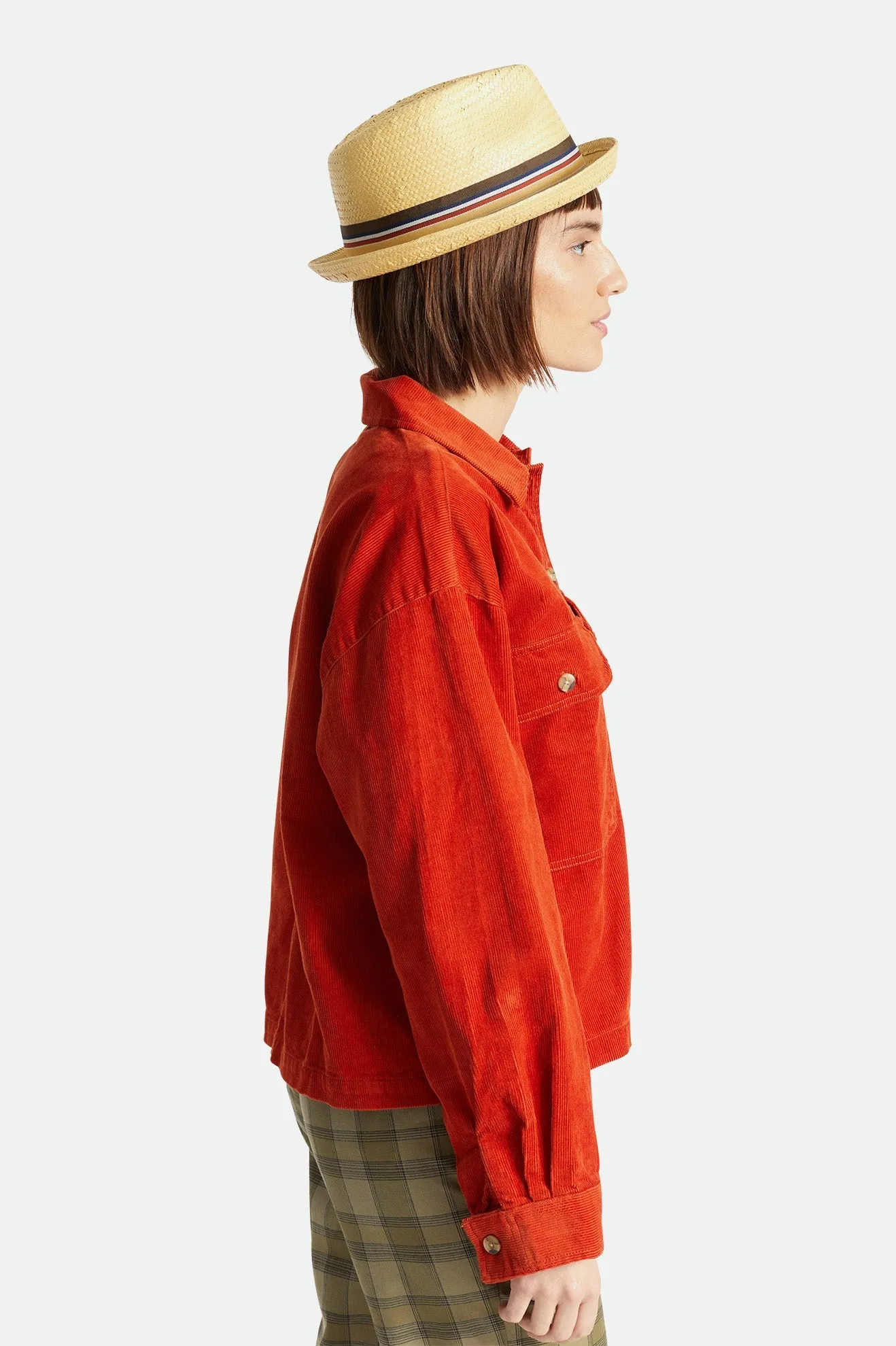 Castor Straw Fedora - Tan