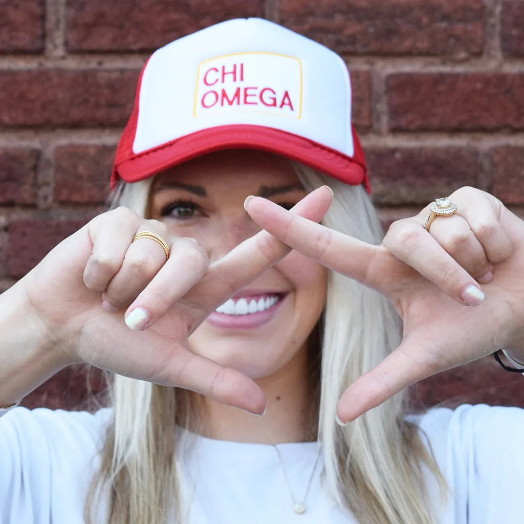 Chi Omega Patch Hat