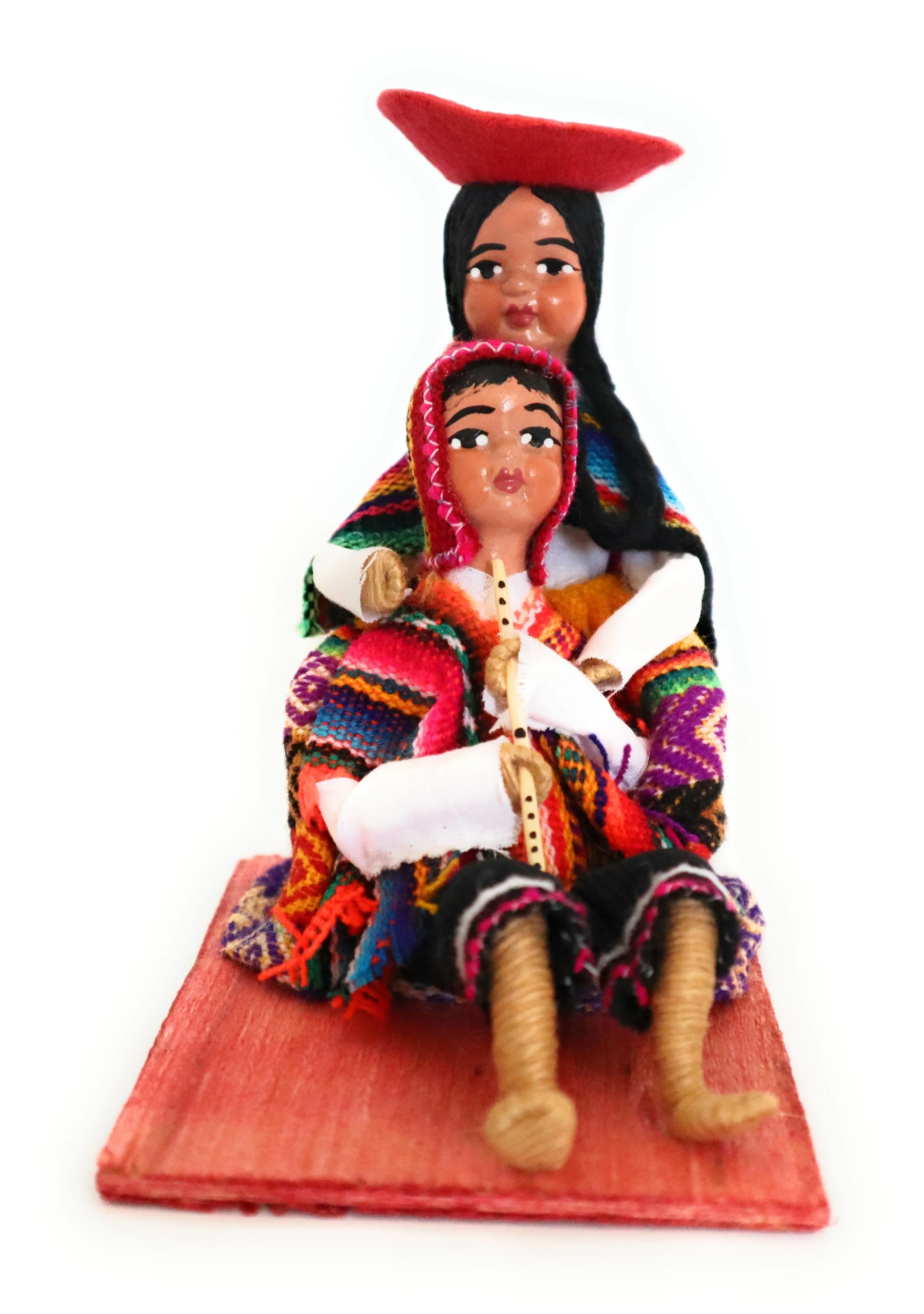Cholitos Figurines Dolls Peruvian Folk Customs Cholito Lying Down 6.5" Tall