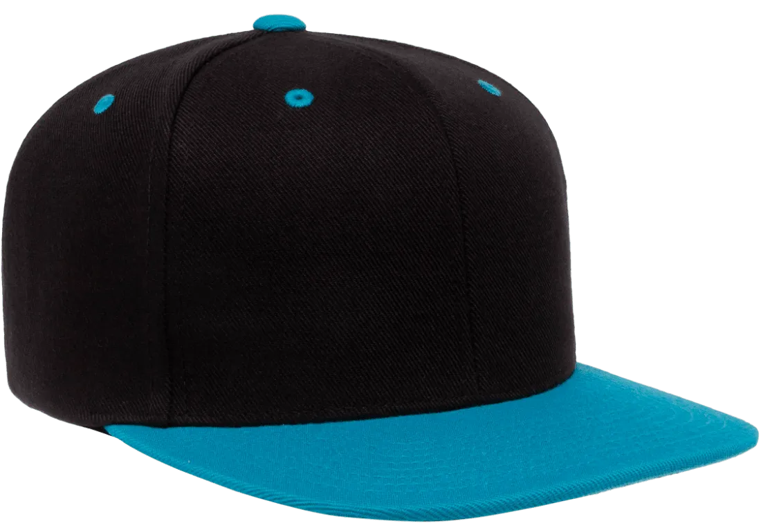 Classics Blank Snapback Cap Black/Teal