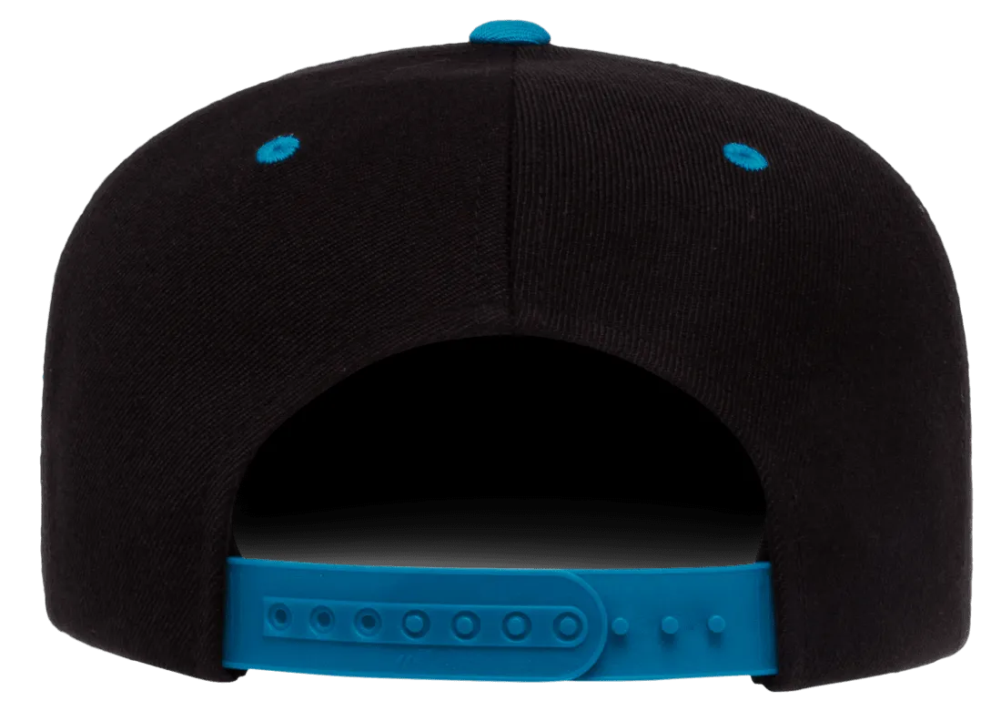 Classics Blank Snapback Cap Black/Teal